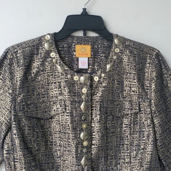 Ruby Rd. Jeweled Button Jacket - Picture 3 of 6